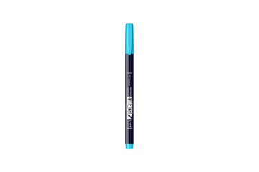 Tombow - Fudenosuke Hard Small Tip Calligraphy Pen | Neon 96 Blue