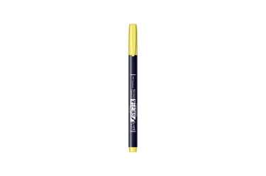 Tombow - Fudenosuke Hard Small Tip Calligraphy Pen | Neon 91 Yellow