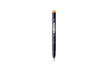Tombow - Fudenosuke Hard Small Tip Calligraphy Pen | Neon 93 Orange