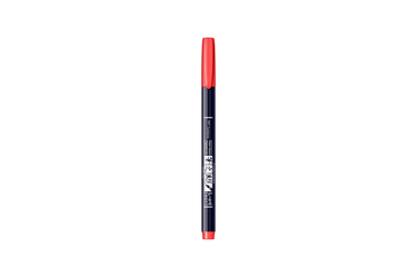 Tombow - Fudenosuke Hard Small Tip Calligraphy Pen | Neon 94 Red