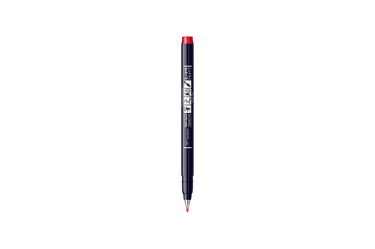 Tombow - Fudenosuke Hard Small Tip Calligraphy Pen | Vivid 25 Red