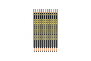 Tombow - MONO 100 Black F Graphite Pencils | Set of 12