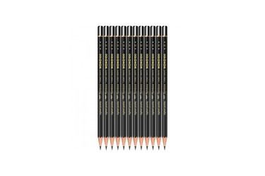 Tombow - MONO 100 Black H Graphite Pencils | Set of 12