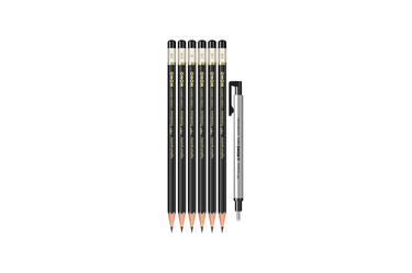 Tombow - Mono Drawing Pencil 2H to 6B | Black - Set of 6