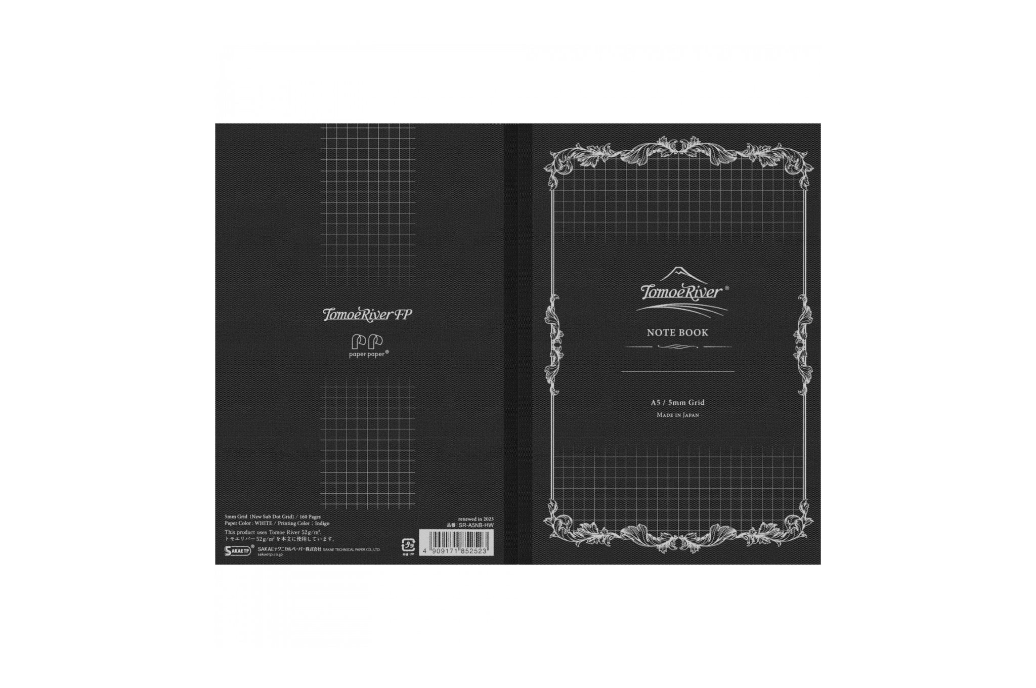 Tomoe River - A5 Grid White Notebook | 160 pages