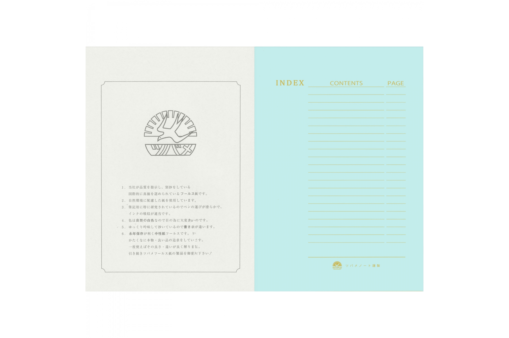 Tsubame - University B5 | White Lined Notebook | 160 pages