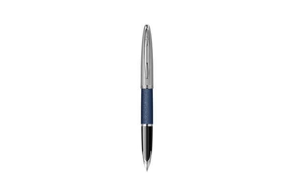 Waterman - Carene Leather | Blue - Silver Trim |