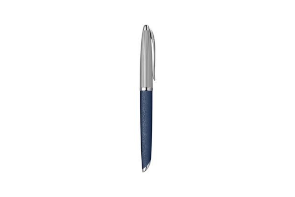 Waterman - Carene Leather | Blue - Silver Trim |