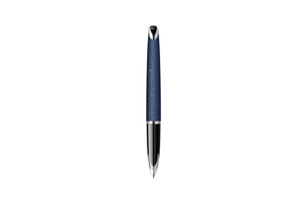 Waterman - Carene Leather | Blue - Silver Trim |