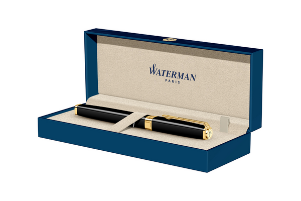 Waterman - Exception Slim | Black Laquer - Gold Trim |