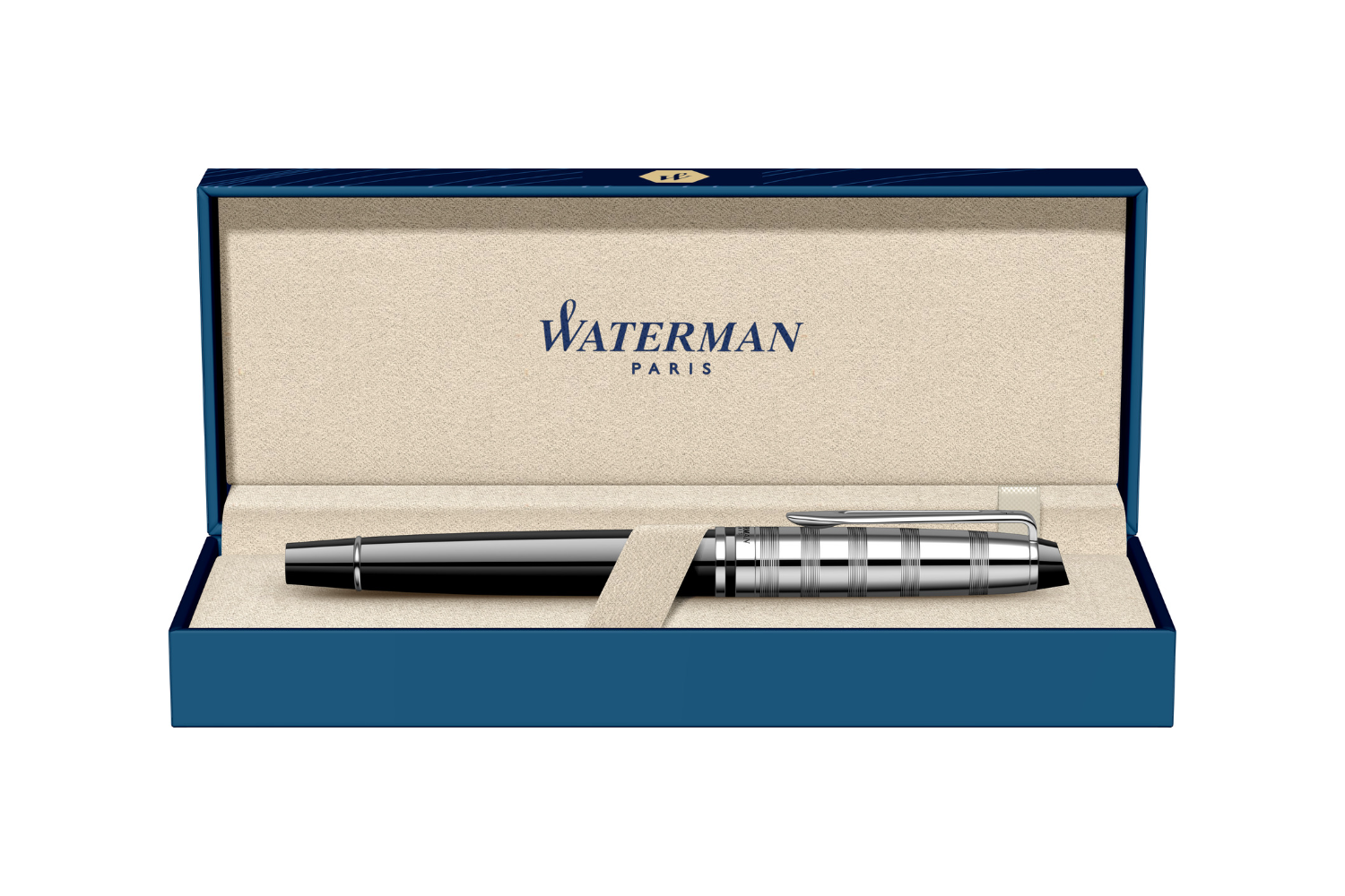 Waterman - Expert Deluxe | Black - Silver Trim |