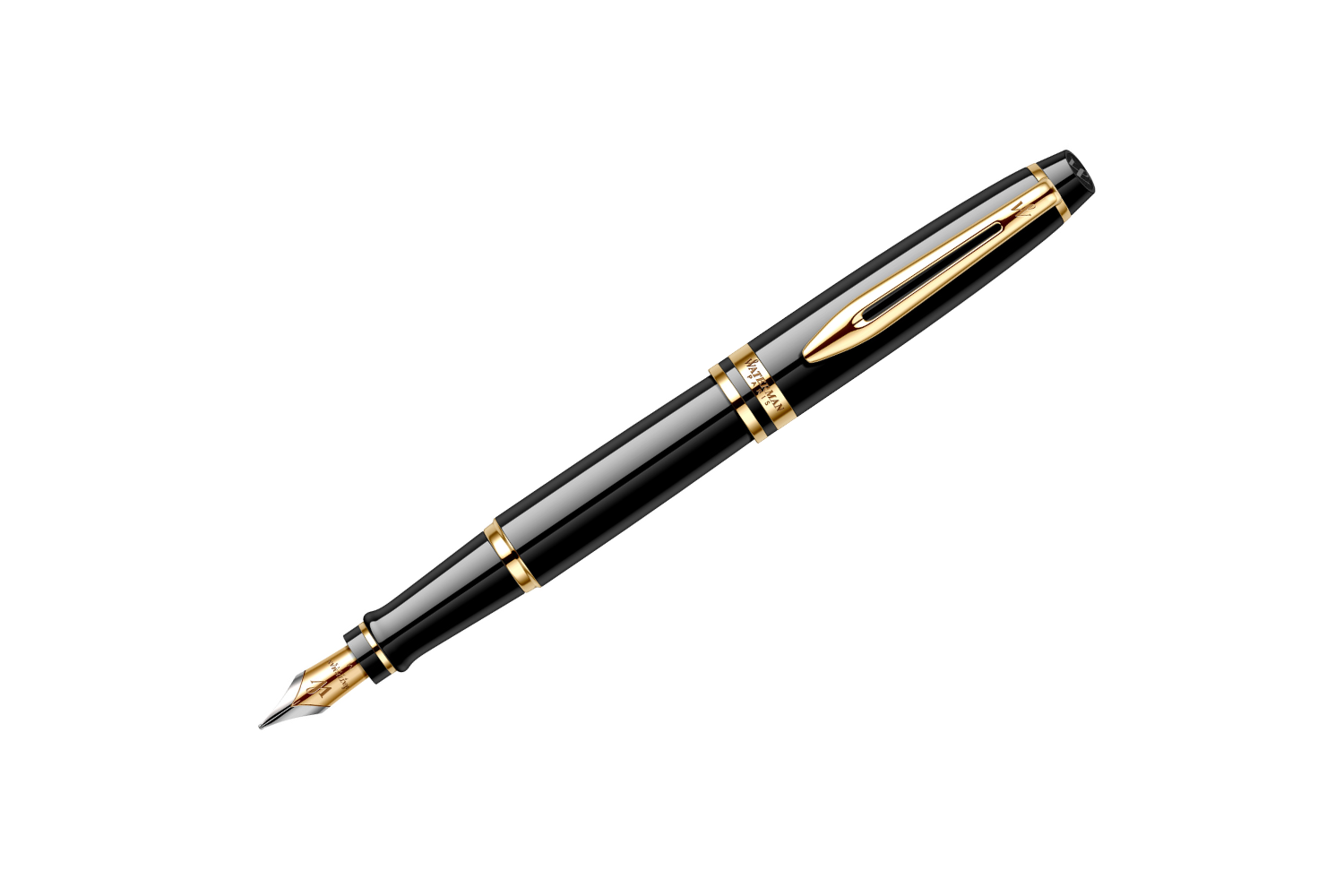 Waterman - Expert Essential | Black Laquer - Gold Trim |