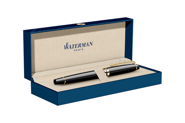 Waterman - Expert Essential | Black Laquer - Gold Trim |