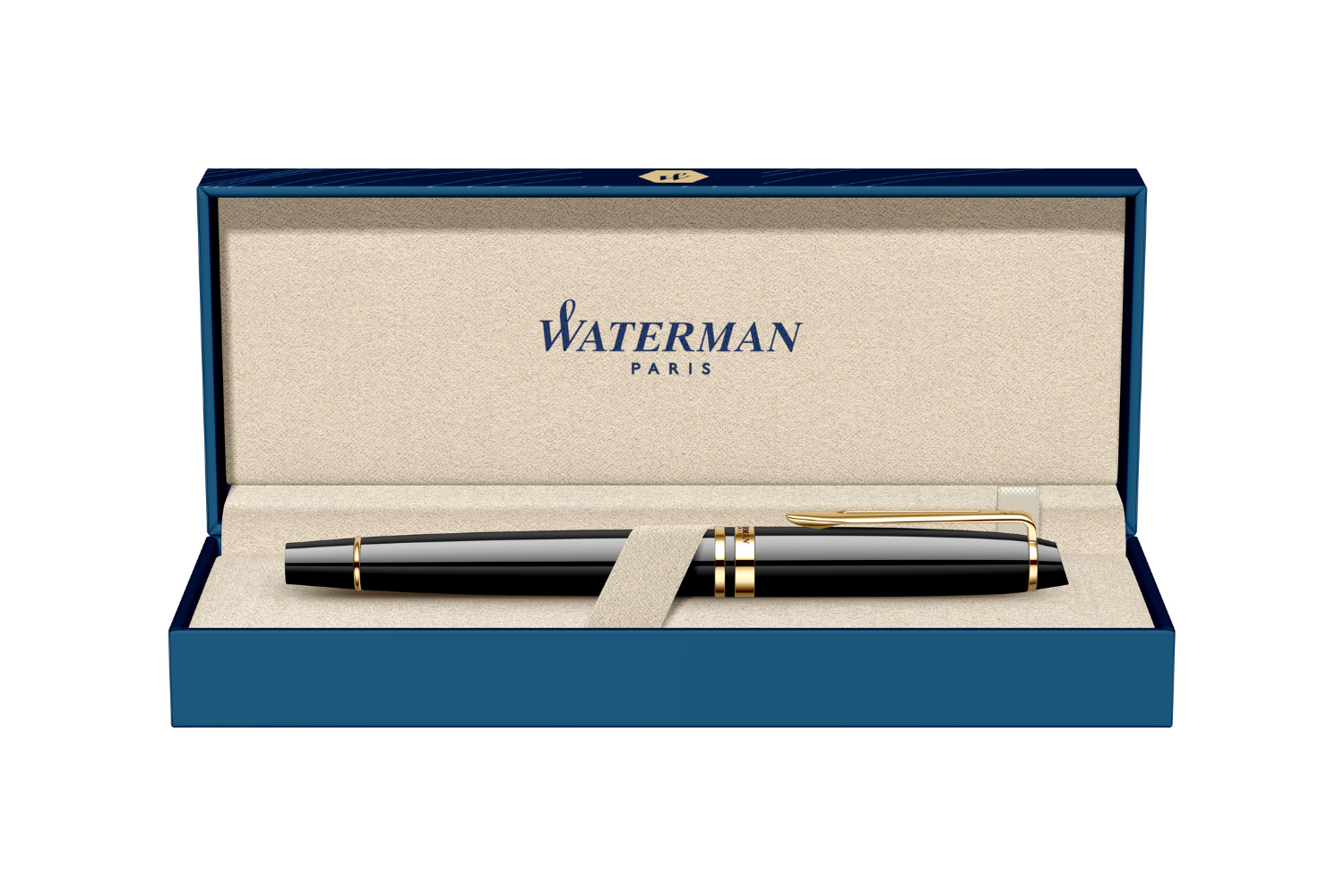 Waterman - Expert Essential | Black Laquer - Gold Trim |