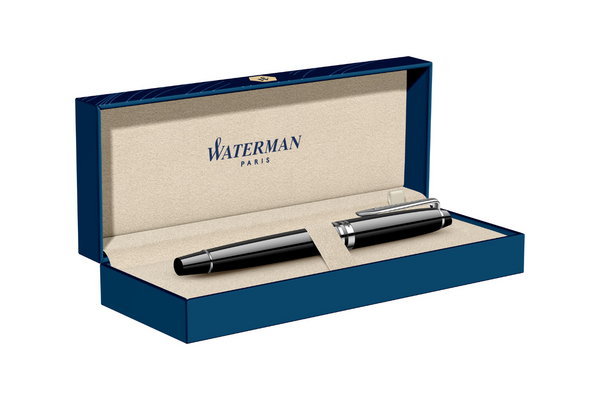 Waterman - Expert Essential | Black Laquer - Silver Trim |