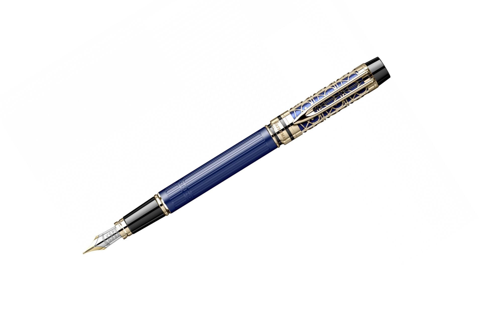 WATERMAN PARIS ボールペン Waterman - Man LE Bleu de Paris - Gold Trim – Pen Venture
