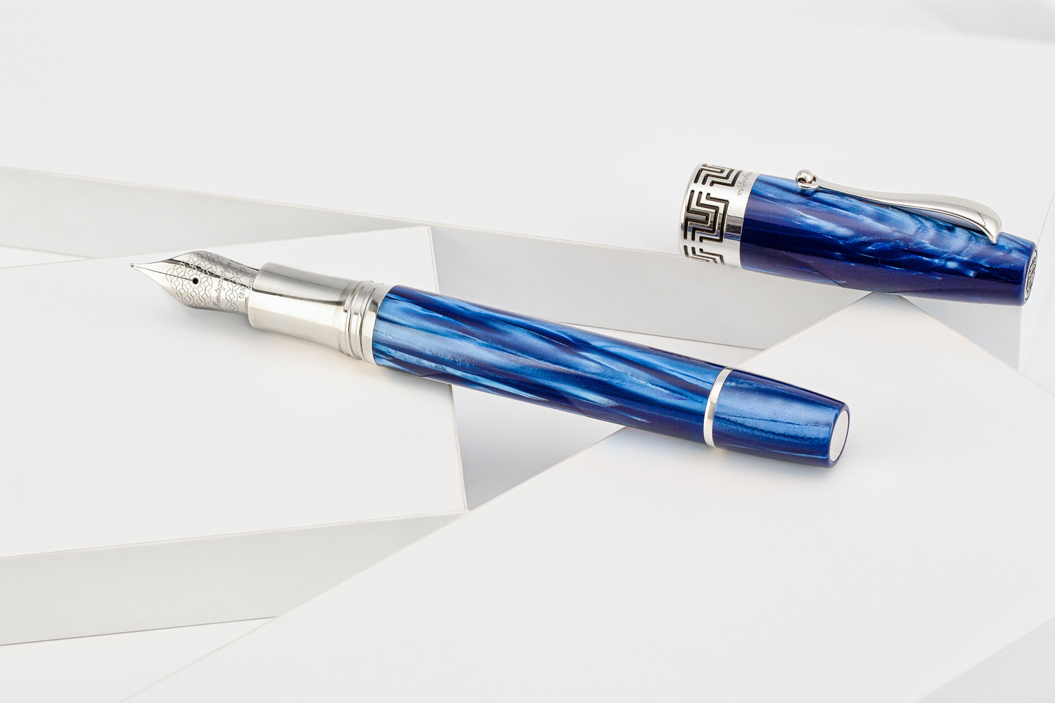 Montegrappa - 1930 Extra - Mediterranean Blue Celluloid Fountain Pen