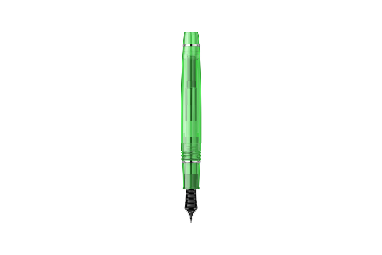 Sailor - Professional Gear Slim | Transparent Green - Rhodium Trim |