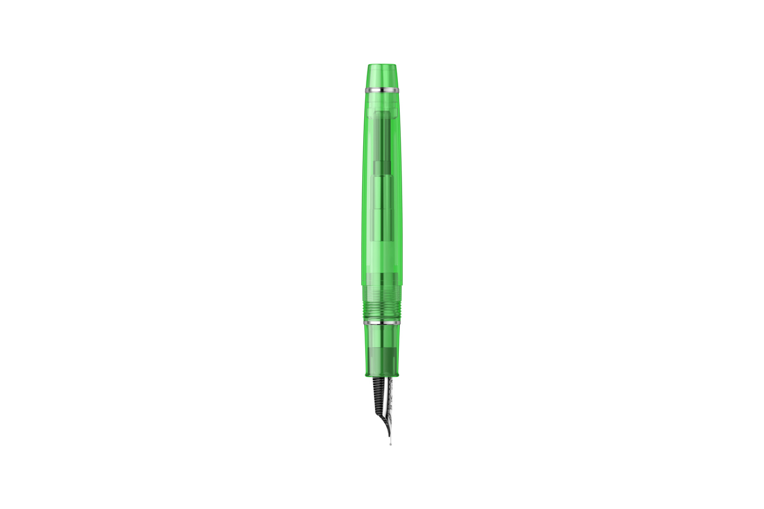 Sailor - Professional Gear Slim | Transparent Green - Rhodium Trim |