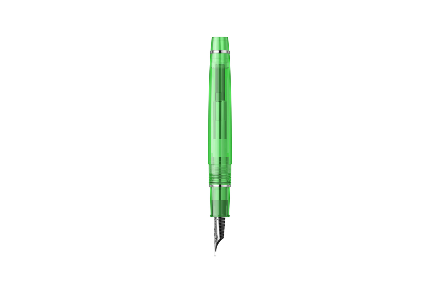 Sailor - Professional Gear Slim | Transparent Green - Rhodium Trim |