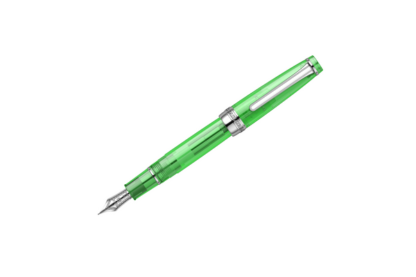 Sailor - Professional Gear Slim | Transparent Green - Rhodium Trim |