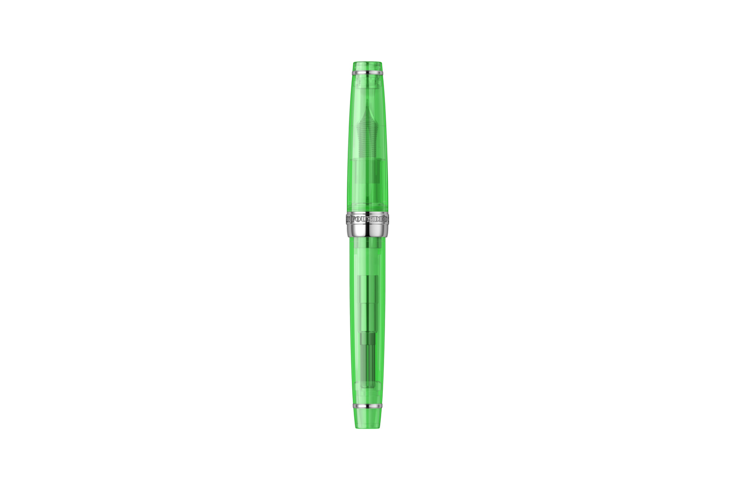 Sailor - Professional Gear Slim | Transparent Green - Rhodium Trim |