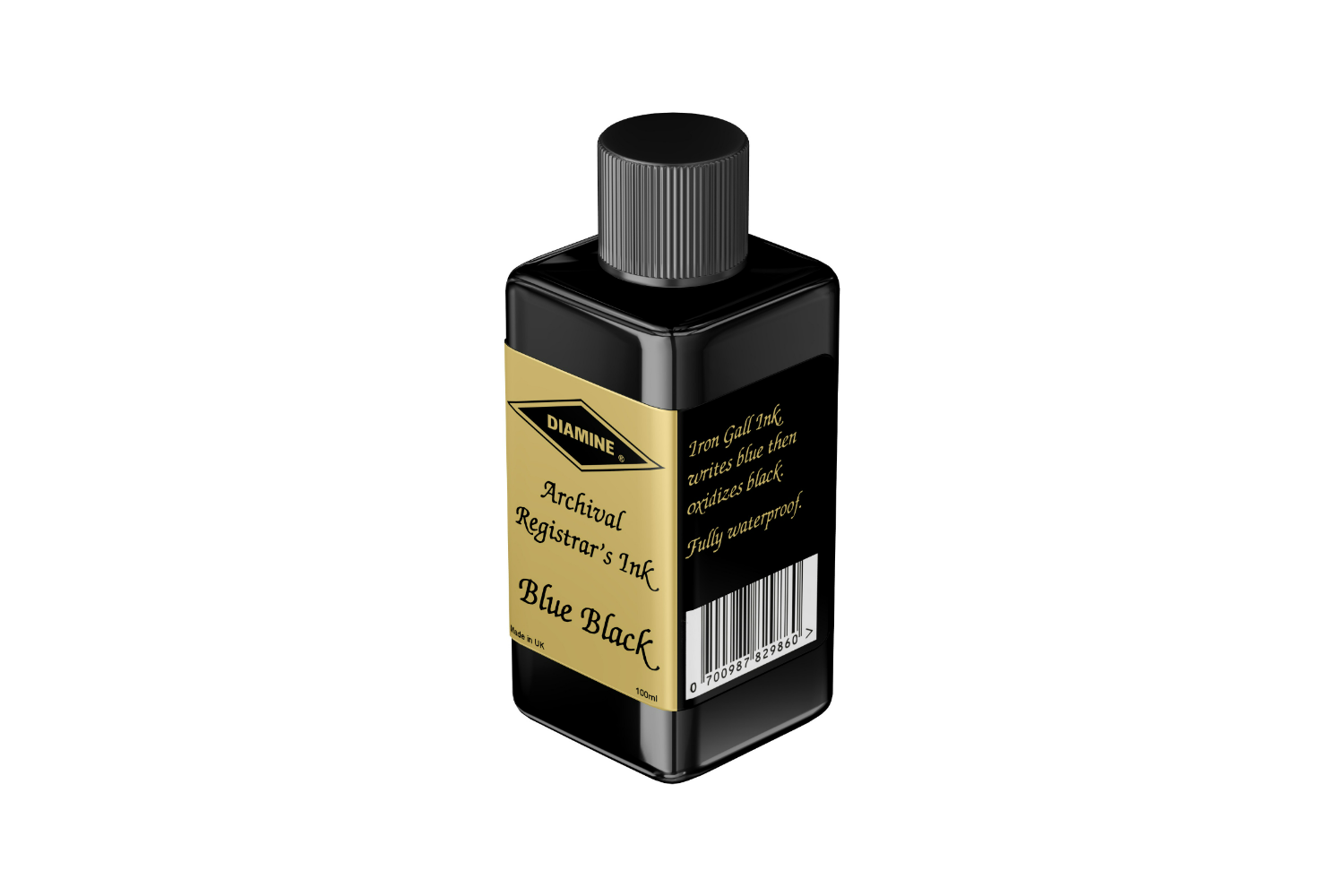 Diamine Registrars Blue Black - Bottled Ink Refill 100 ml