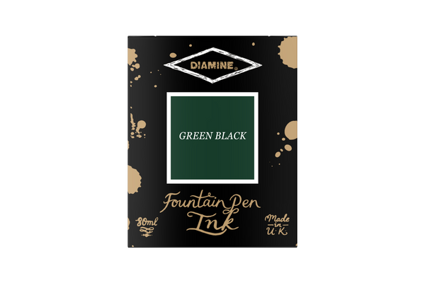 Diamine Green Black - Bottled Ink 80 ml