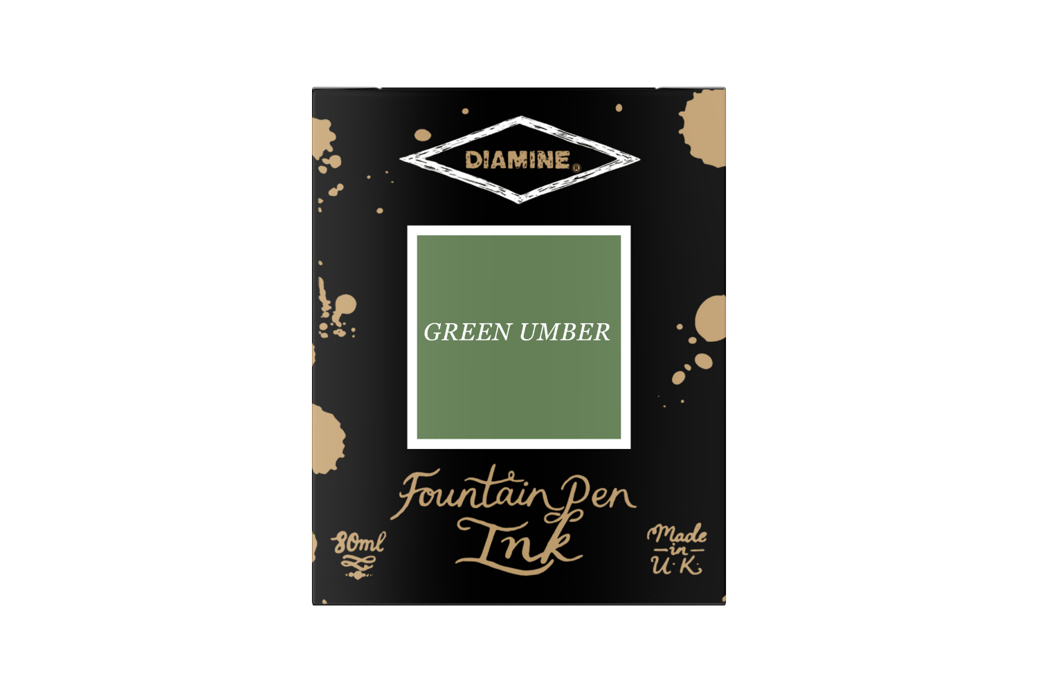 Diamine Green Umber - Bottled Ink 80 ml
