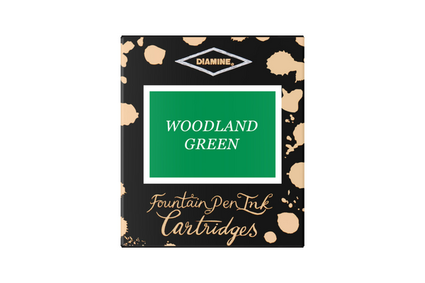 Diamine Woodland Green - Ink Cartridges (6)
