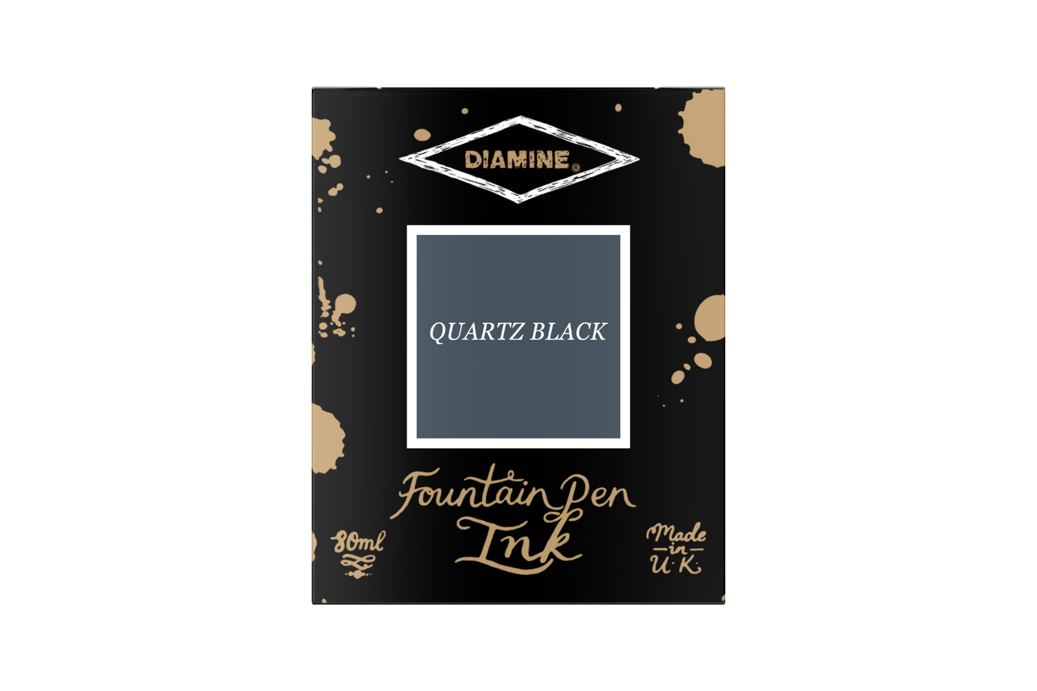 Diamine Quartz Black - Bottled Ink 80 ml