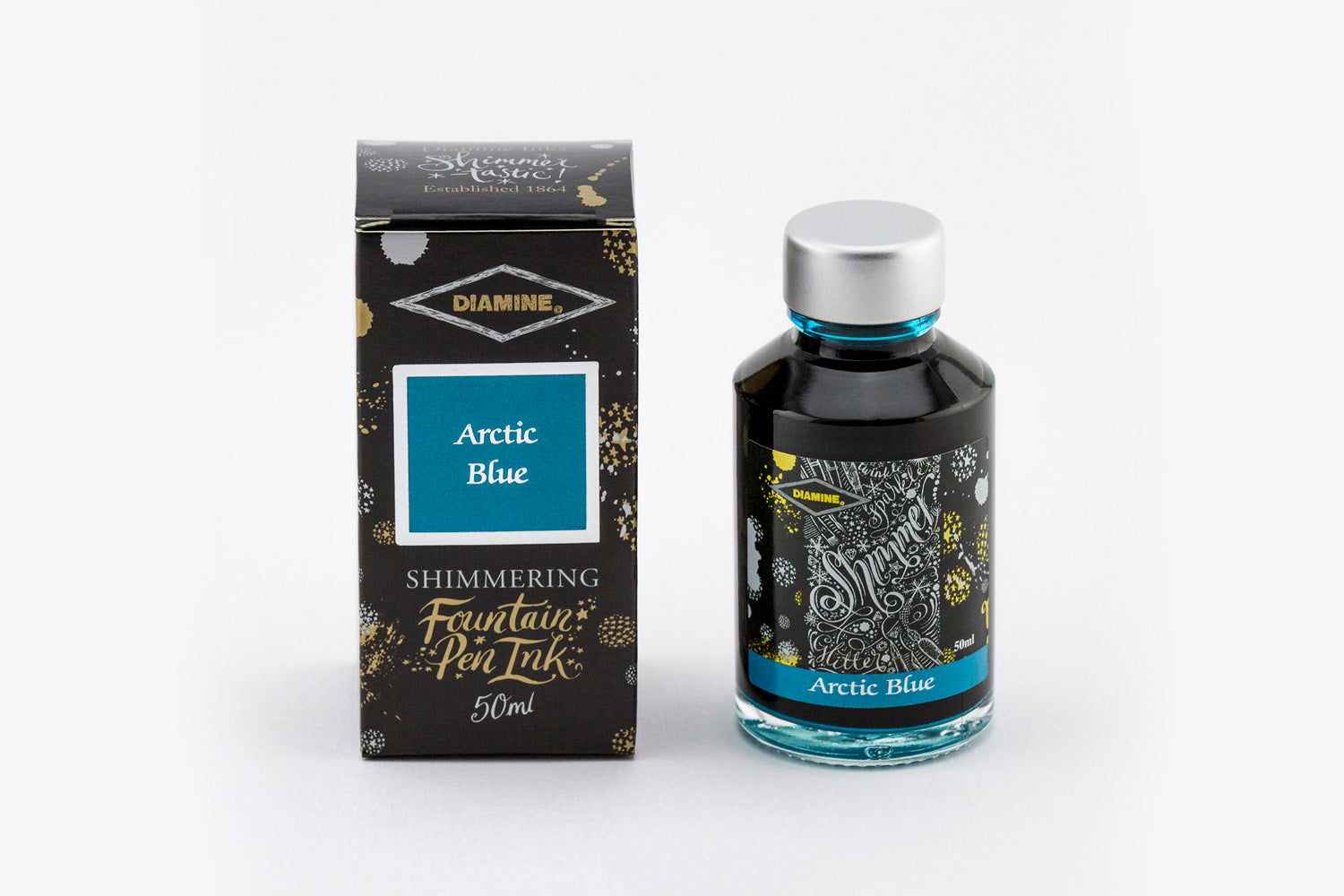 Diamine Shimmering Ink - Arctic Blue 50ml