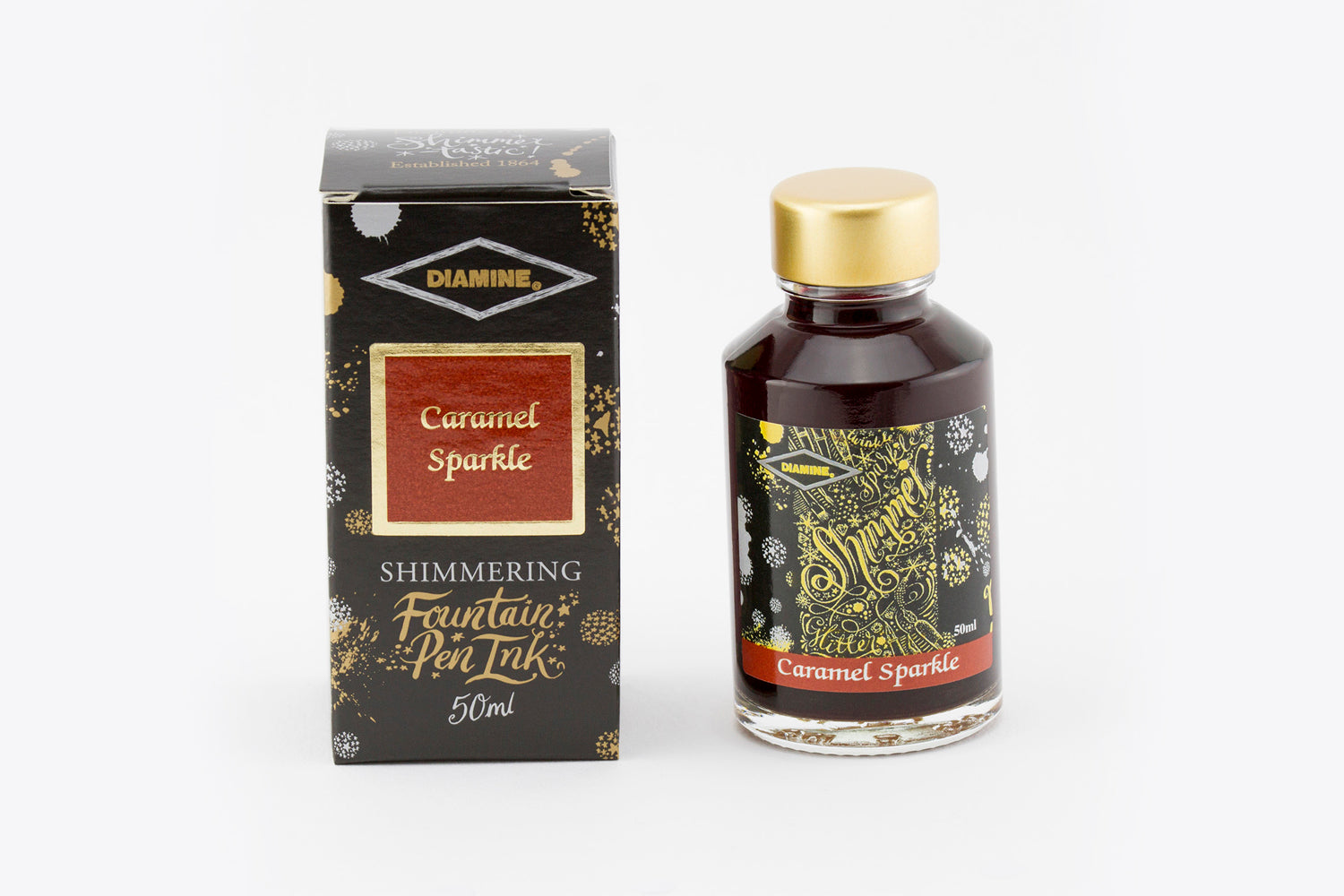 Diamine Shimmering Ink - Caramel Sparkle 50ml