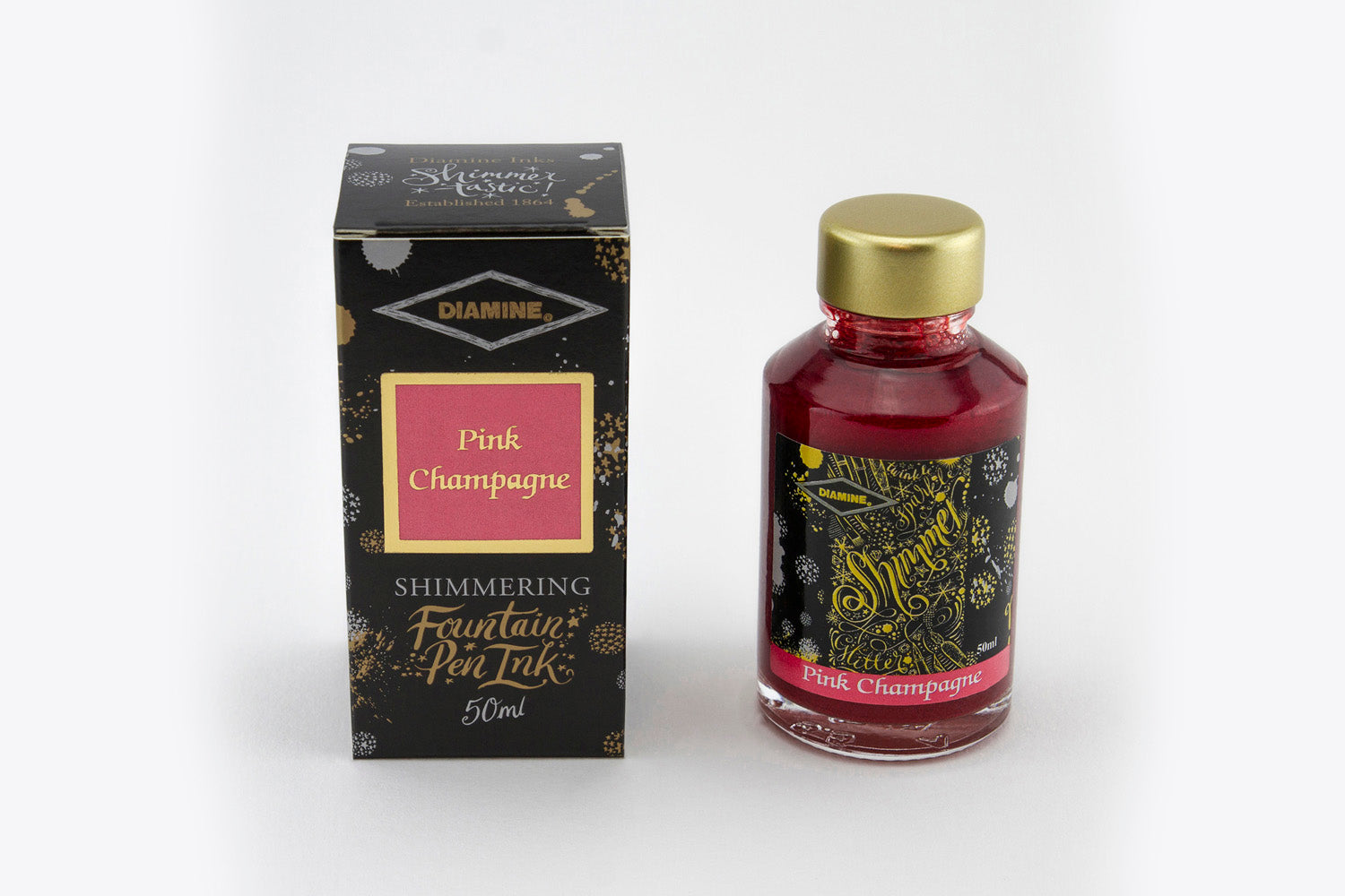 Diamine Shimmering Ink - Pink Champagne 50ml