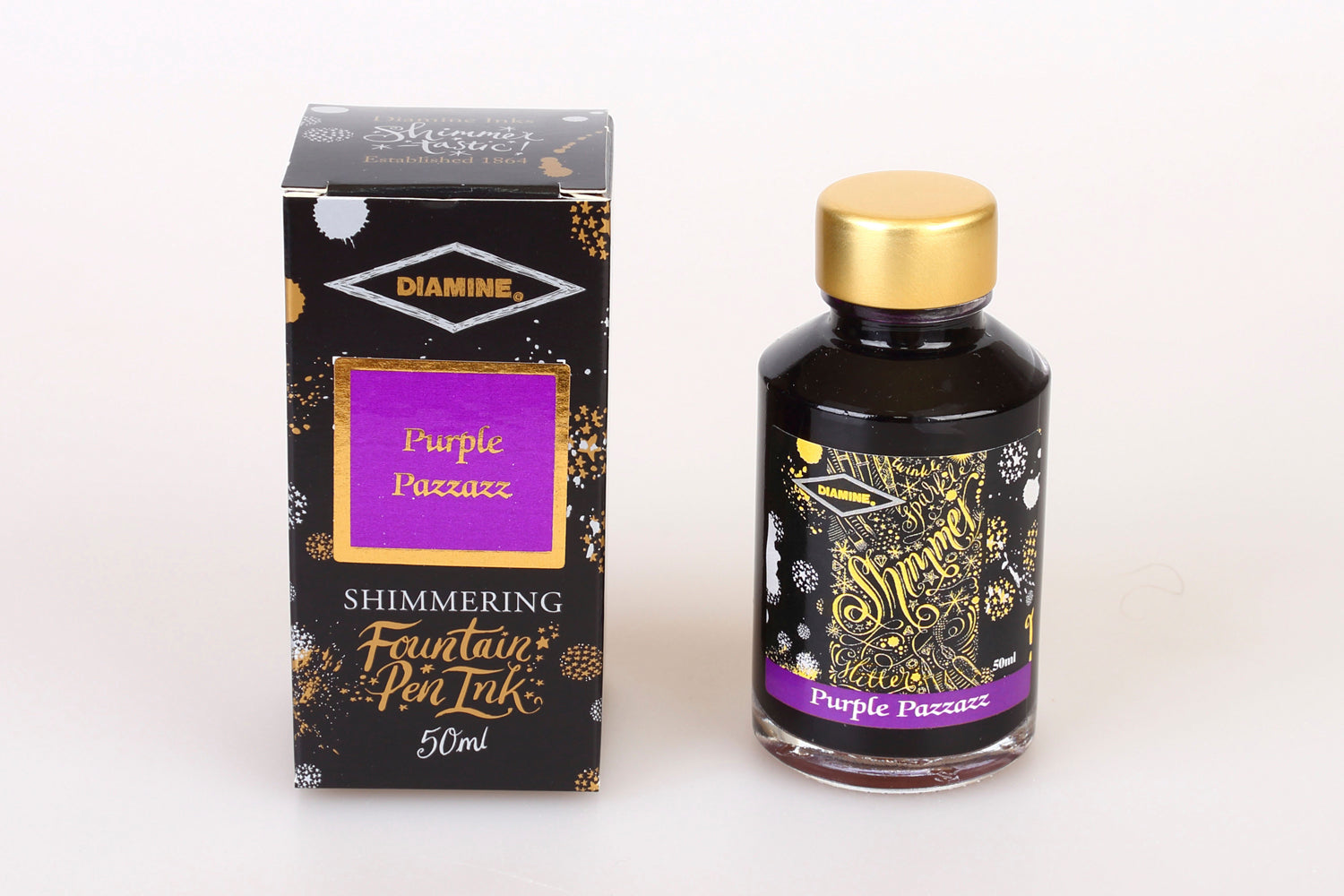 Diamine Shimmering Ink - Purple Pazzazz 50ml