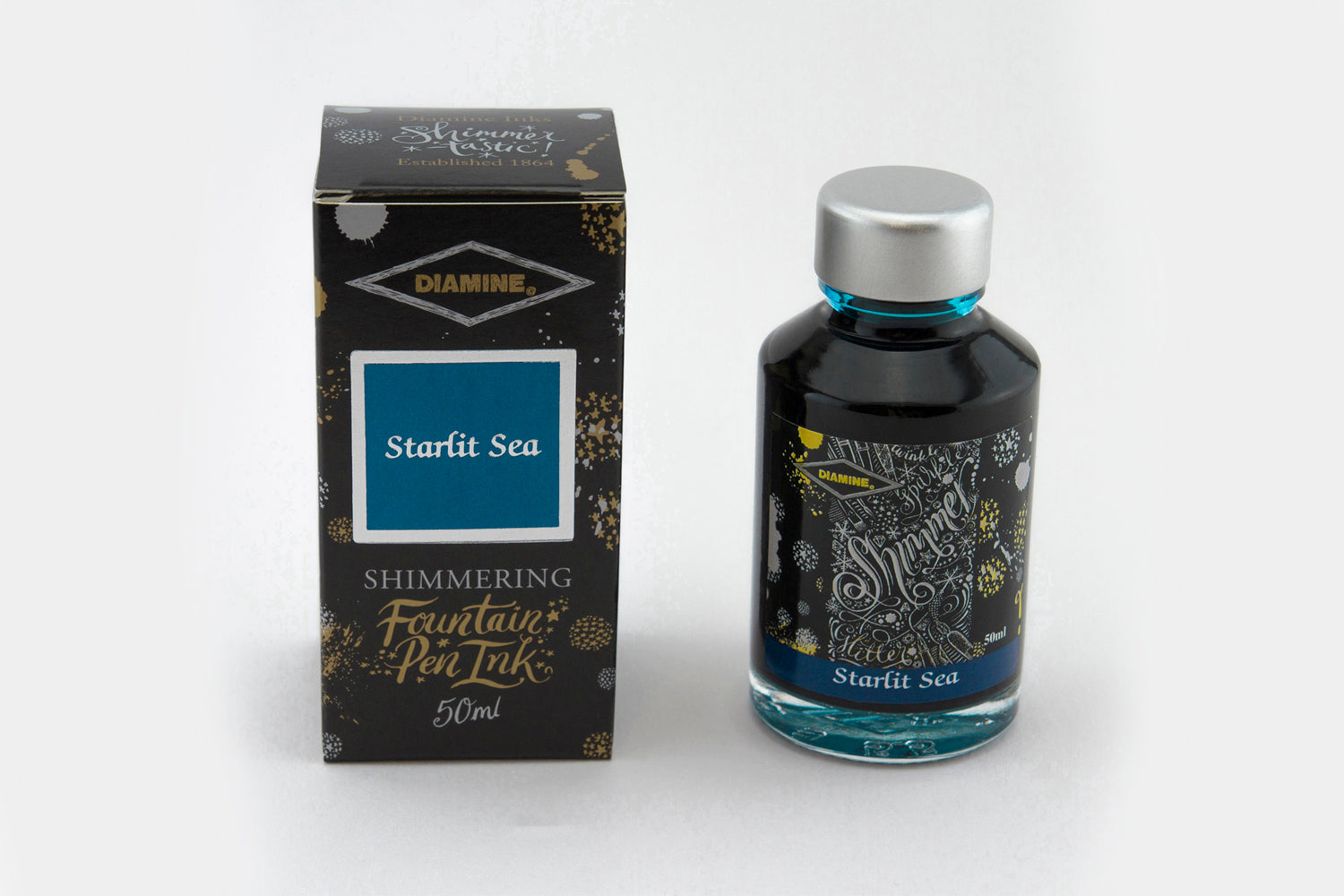 Diamine Shimmering Ink - Starlit Sea 50ml