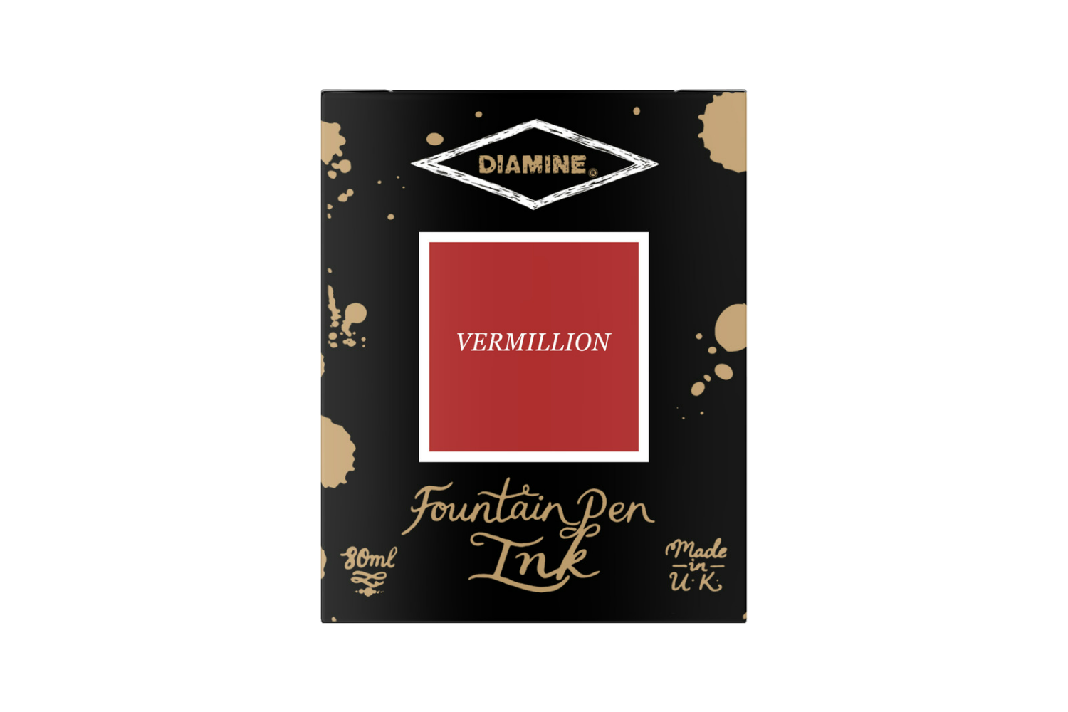 Diamine Vermillion - Bottled Ink 80 ml
