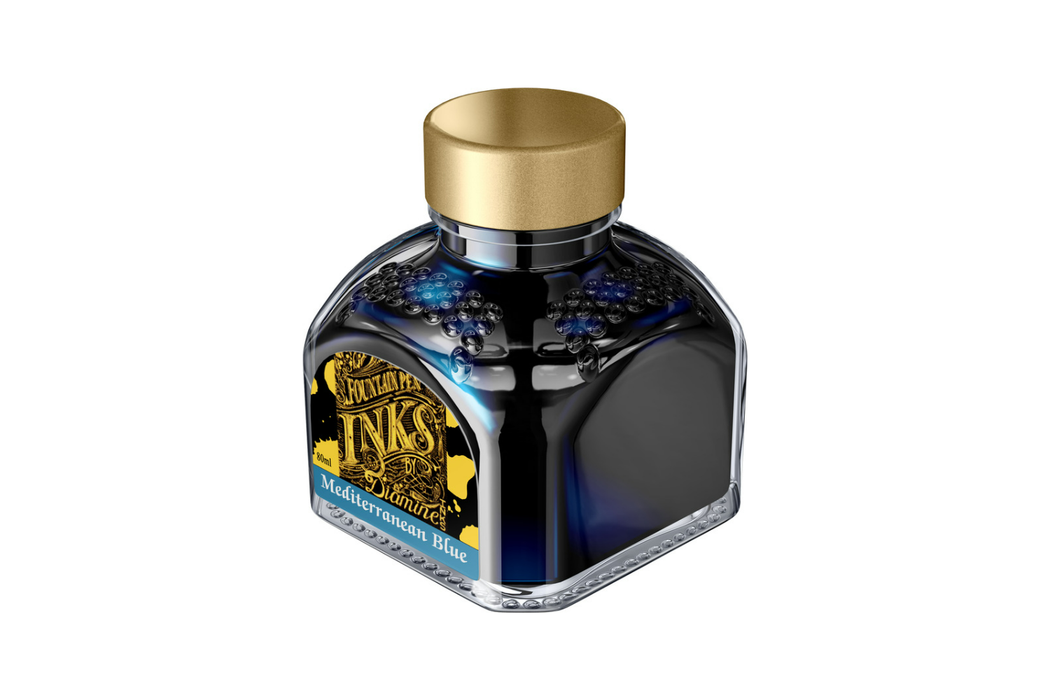 Diamine Mediterranean Blue - Bottled Ink 80 ml