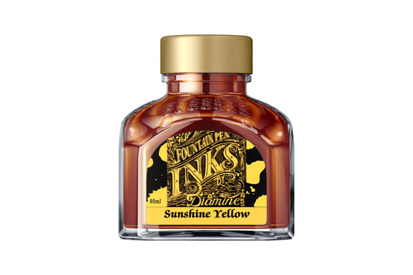 Diamine Sunshine Yellow - Bottled Ink 80 ml