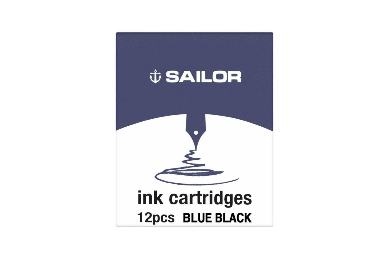 Sailor Jentle Blue-Black - Ink Cartridges (12)