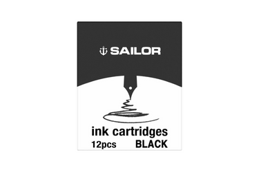 Sailor Jentle Black - Ink Cartridges (12)