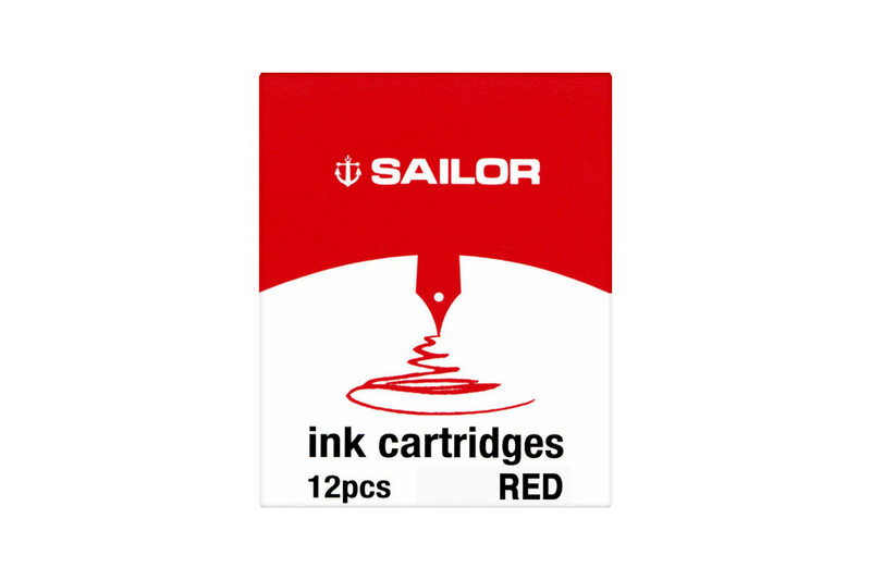Sailor Jentle Red - Ink Cartridges (12)
