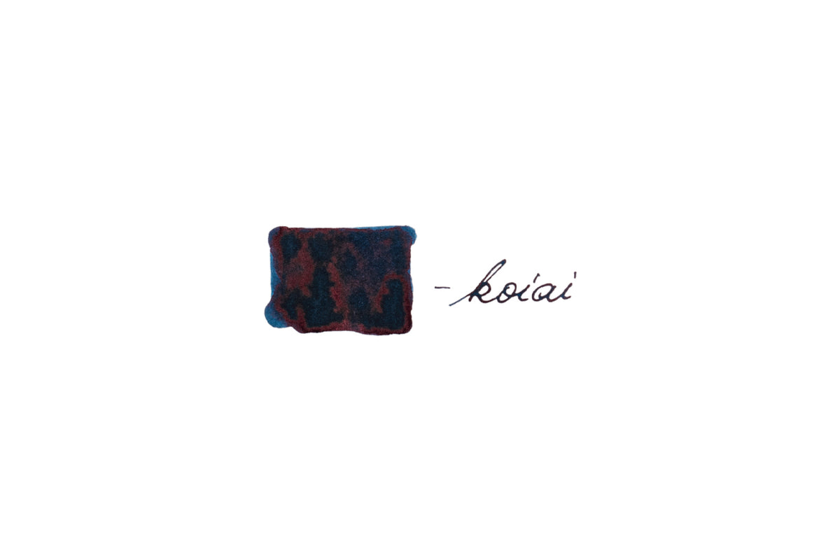 Encre Taccia Ukiyo-e Hokusai Koiai 40 Ml - Bleu Inspiré De "La Grande Vague", Pour Stylo Plume
