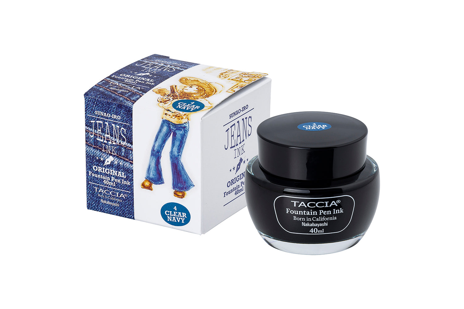 Taccia Jeans - Clear Navy - Fountain pen ink 40ml