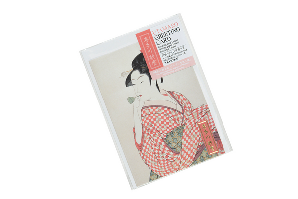 Taccia Utamaro Greeting Card - Benizakura